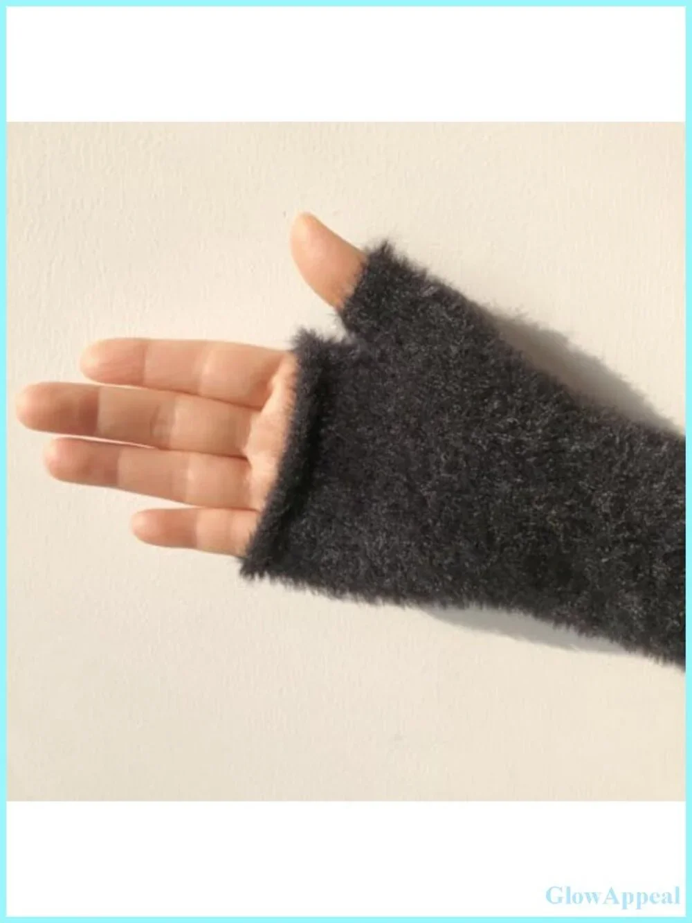 Women Arm Warmers Fingerless Gloves Knit Thumb Hole Wrist Warmers